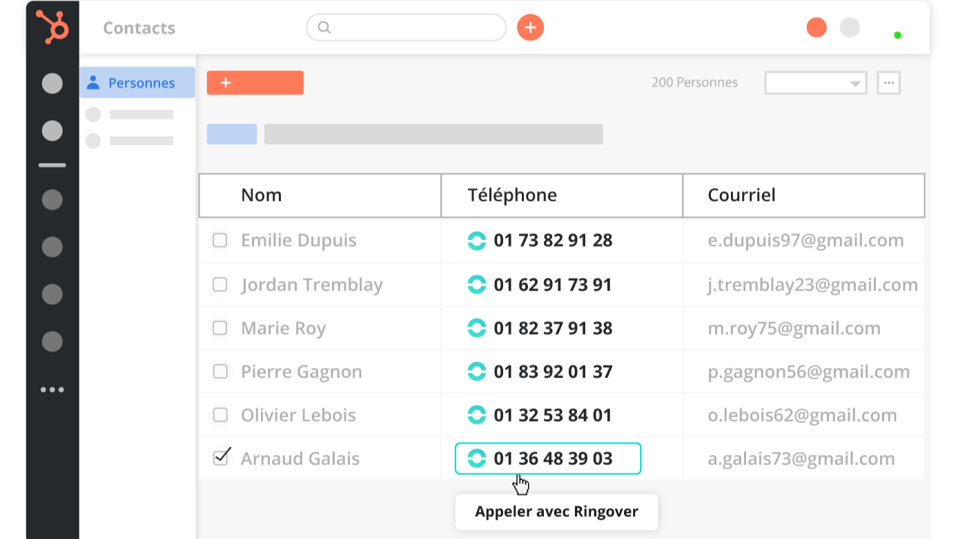Appelez en 1 clic depuis HubSpot